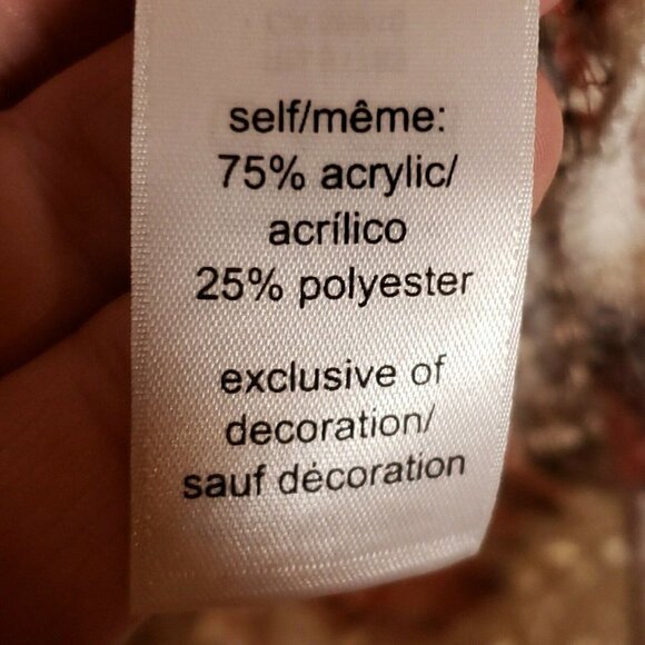 Maurices New Womens Soft Thin Open Knit Aztec Long Sleeve Tunic Sweater Small - Picture 7 of 8